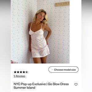 Djerf Avenue go slow dress summer island xxs / xs